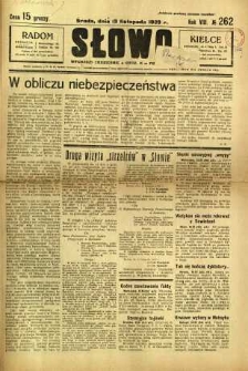 Słowo, 1929, R. 8, nr 262
