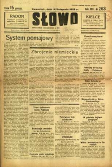 Słowo, 1929, R. 8, nr 263