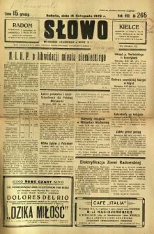 Słowo, 1929, R. 8, nr 265