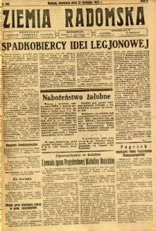 Ziemia Radomska, 1932, R. 5, nr 190