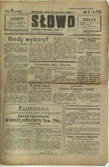Słowo, 1930. R. 9, nr 136