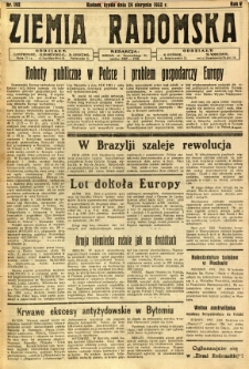 Ziemia Radomska, 1932, R. 5, nr 192