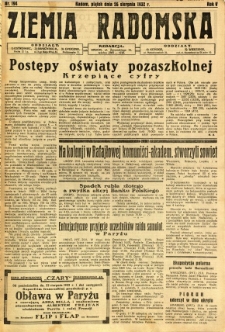 Ziemia Radomska, 1932, R. 5, nr 194