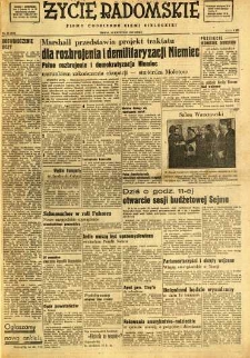Życie Radomskie, 1947, nr 45