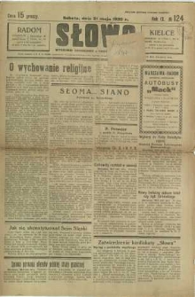 Słowo, 1930. R. 9, nr 124