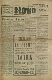 Słowo, 1930. R. 9, nr 129