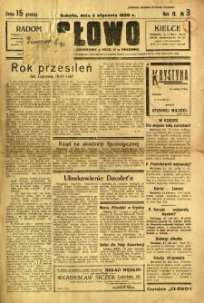 Słowo, 1930. R. 9, nr 3