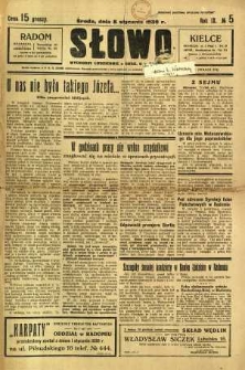 Słowo, 1930. R. 9, nr 5