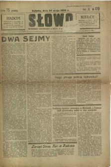 Słowo, 1930. R. 9, nr 119