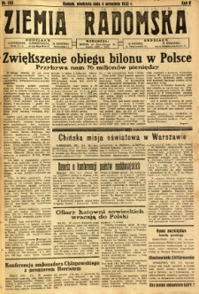 Ziemia Radomska, 1932, R. 5, nr 202