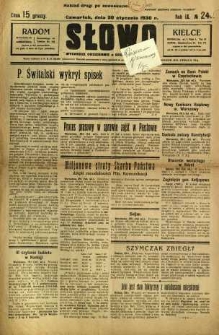 Słowo, 1930. R. 9, nr 24