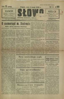 Słowo, 1930. R. 9, nr 101