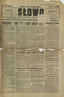 Słowo, 1930. R. 9, nr 102