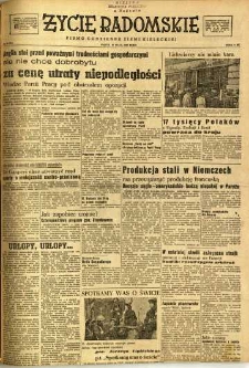 Życie Radomskie, 1947, nr 88