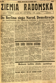 Ziemia Radomska, 1932, R. 5, nr 209