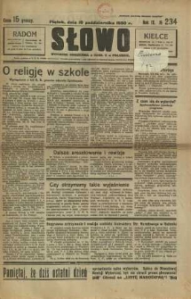 Słowo, 1930. R. 9, nr 234