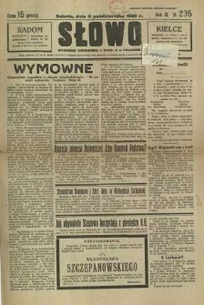 Słowo, 1930. R. 9, nr 235