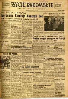 Życie Radomskie, 1947, nr 104