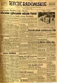 Życie Radomskie, 1947, nr 116