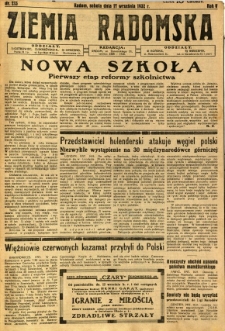 Ziemia Radomska, 1932, R. 5, nr 213