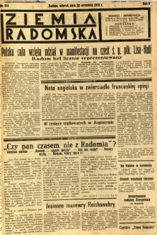 Ziemia Radomska, 1932, R. 5, nr 215