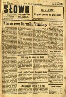 Słowo, 1928, R. 7, nr 186