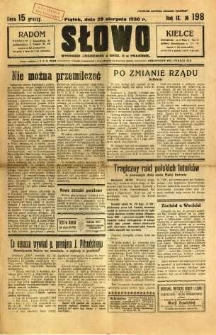 Słowo, 1930. R. 9, nr 198