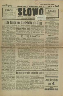 Słowo, 1930. R. 9, nr 240