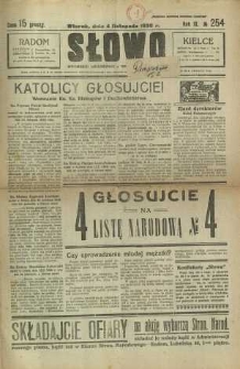 Słowo, 1930. R. 9, nr 254
