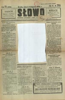 Słowo, 1930. R. 9, nr 255