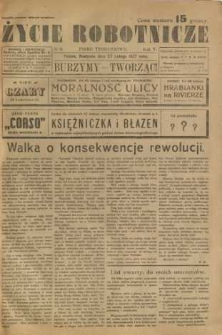 Życie Robotnicze, 1927, R. 5, nr 9