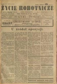 Życie Robotnicze, 1927, R. 5, nr 30