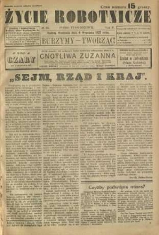 Życie Robotnicze, 1927, R. 5, nr 35