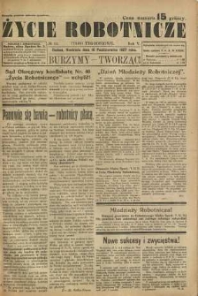 Życie Robotnicze, 1927, R. 5, nr 42