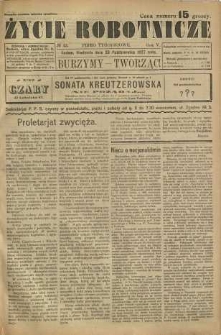 Życie Robotnicze, 1927, R. 5, nr 43