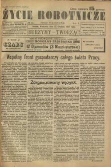 Życie Robotnicze, 1927, R. 5, nr 52