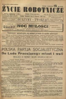 Życie Robotnicze, 1928, R. 6, nr 2