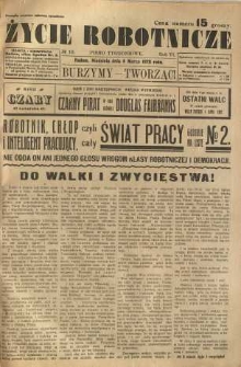 Życie Robotnicze, 1928, R. 6, nr 10