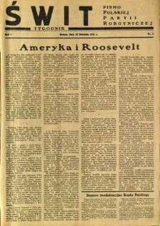 Świt, 1945, R.3, nr 2