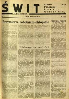 Świt, 1945, R.3, nr 4