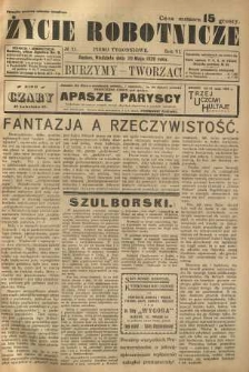 Życie Robotnicze, 1928, R. 6, nr 21