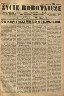 Życie Robotnicze, 1928, R. 6, nr 25