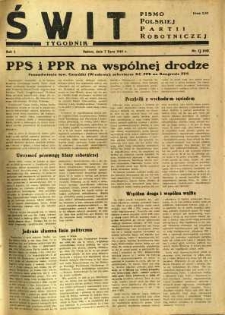 Świt, 1945, R.3, nr 13