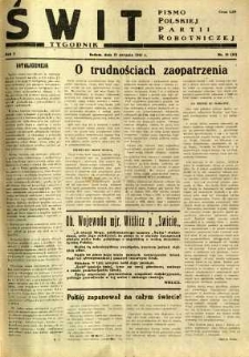 Świt, 1945, R.3, nr 19