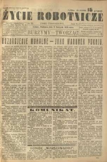 Życie Robotnicze, 1928, R. 6, nr 32