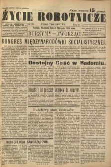 Życie Robotnicze, 1928, R. 6, nr 33