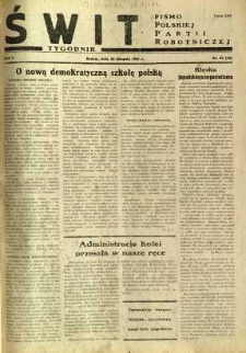 Świt, 1945, R.3, nr 20