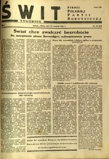 Świt, 1945, R.3, nr 25