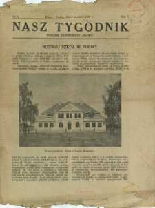Nasz Tygodnik, 1924, R. 1, nr 4