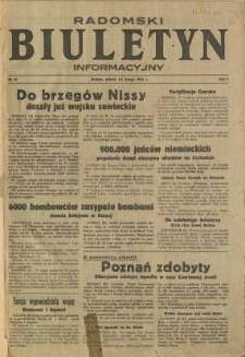 Radomski Biuletyn Informacyjny, 1945, R. 1, nr 16